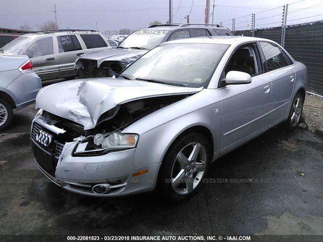 WAUDG68E65A475196 - 2005 AUDI A4 3.2 QUATTRO SILVER photo 2