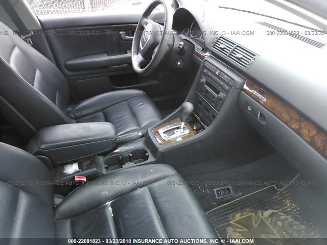 WAUDG68E65A475196 - 2005 AUDI A4 3.2 QUATTRO SILVER photo 5