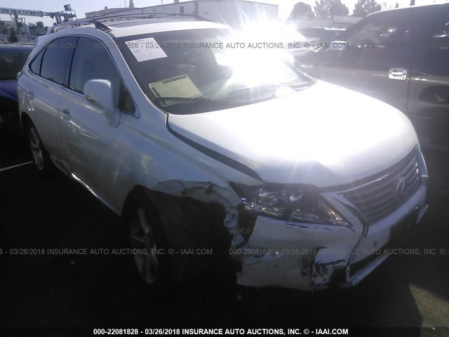 JTJBK1BA0D2456909 - 2013 LEXUS RX 350/BASE/F SPORT WHITE photo 1