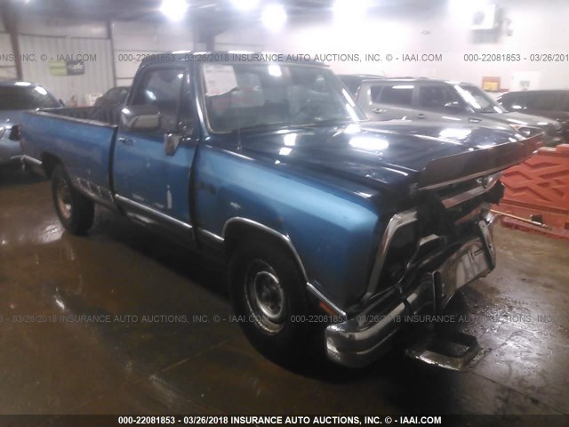 1B7KE26Z9LS751165 - 1990 DODGE D-SERIES D200/D250 BLUE photo 1