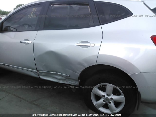 JN8AS5MT3DW507255 - 2013 NISSAN ROGUE S/SV SILVER photo 6