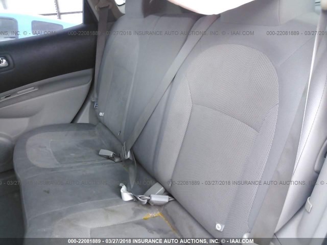 JN8AS5MT3DW507255 - 2013 NISSAN ROGUE S/SV SILVER photo 8