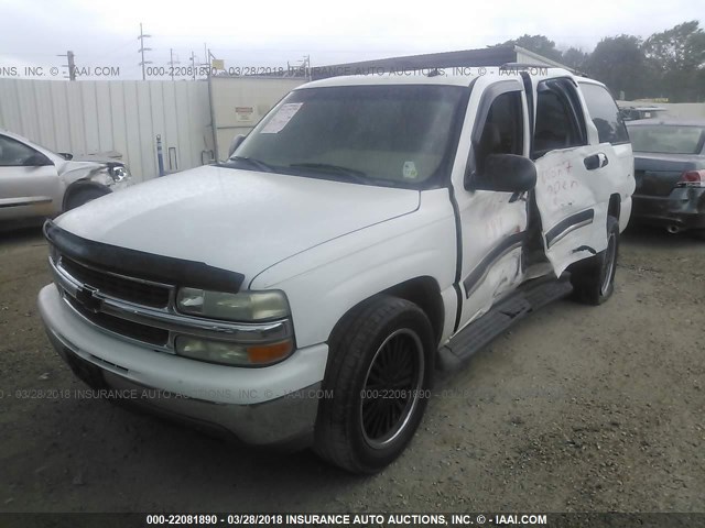 1GNEC13V05J224372 - 2005 CHEVROLET TAHOE C1500 WHITE photo 2