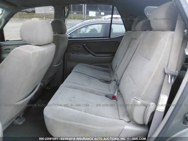 5TDZT34A83S179800 - 2003 TOYOTA SEQUOIA SR5 GRAY photo 8