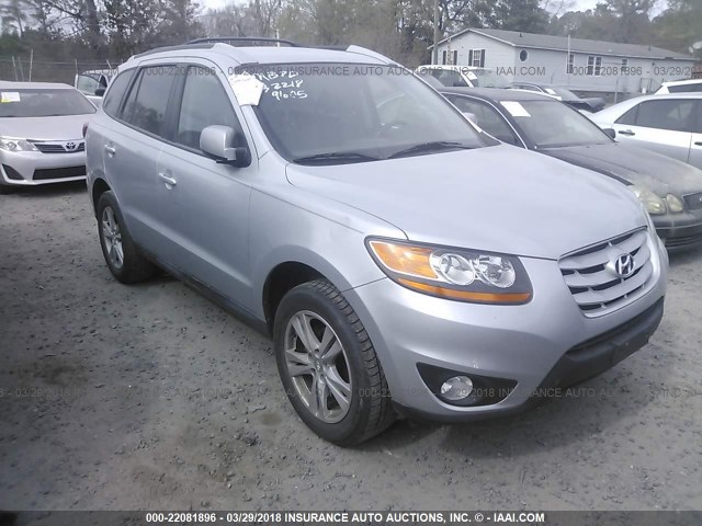 5NMSH4AG9AH339605 - 2010 HYUNDAI SANTA FE SE SILVER photo 1