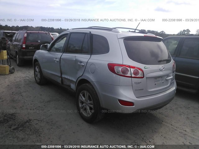 5NMSH4AG9AH339605 - 2010 HYUNDAI SANTA FE SE SILVER photo 3