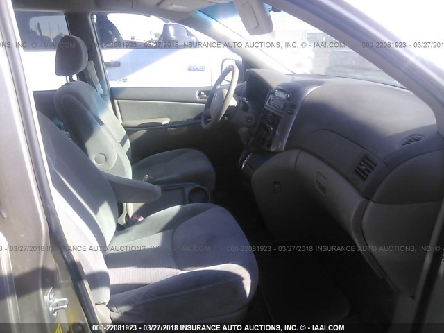 5TDZA23C86S388087 - 2006 TOYOTA SIENNA CE/LE TAN photo 5