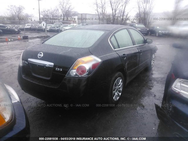 1N4AL2AP2CN545133 - 2012 NISSAN ALTIMA S BLACK photo 4