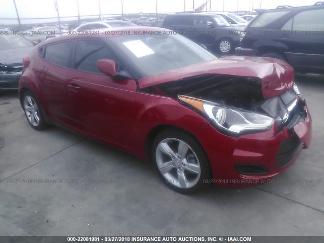 KMHTC6AD4FU233045 - 2015 HYUNDAI VELOSTER RED photo 1