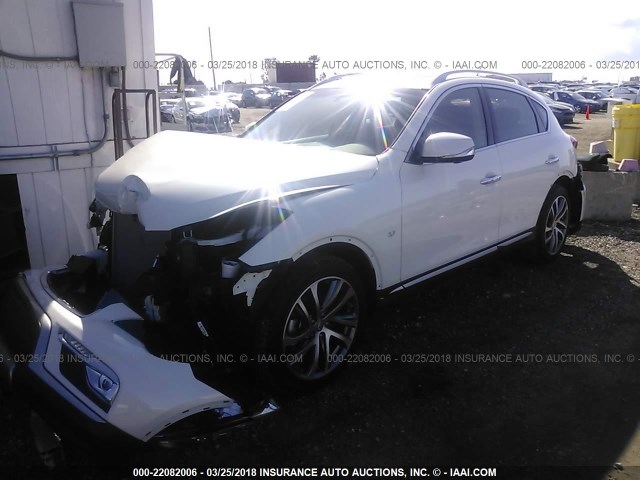 JN1BJ0RP6HM383469 - 2017 INFINITI QX50 WHITE photo 2