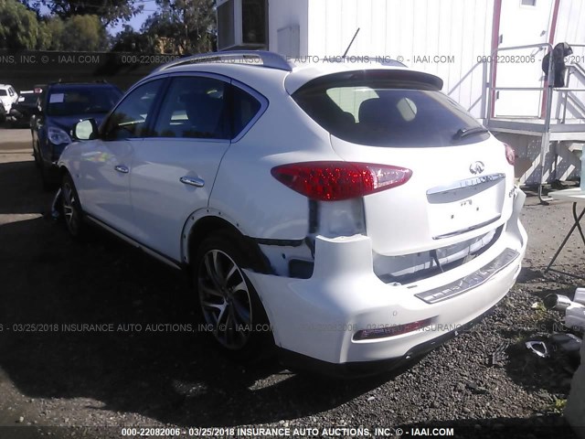 JN1BJ0RP6HM383469 - 2017 INFINITI QX50 WHITE photo 3