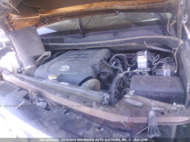 5TFUW5F19GX502052 - 2016 TOYOTA TUNDRA DOUBLE CAB SR/SR5 BROWN photo 10