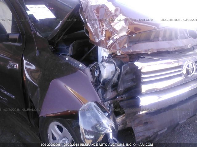 5TFUW5F19GX502052 - 2016 TOYOTA TUNDRA DOUBLE CAB SR/SR5 BROWN photo 6