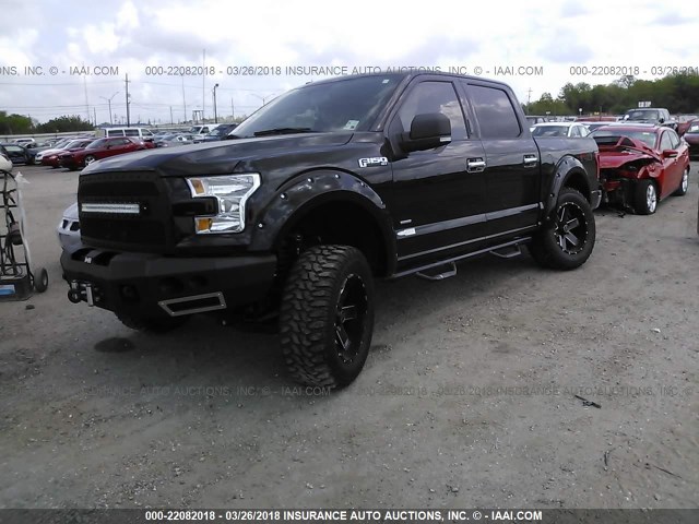 1FTEW1EP4HFC11713 - 2017 FORD F150 SUPERCREW BLACK photo 2