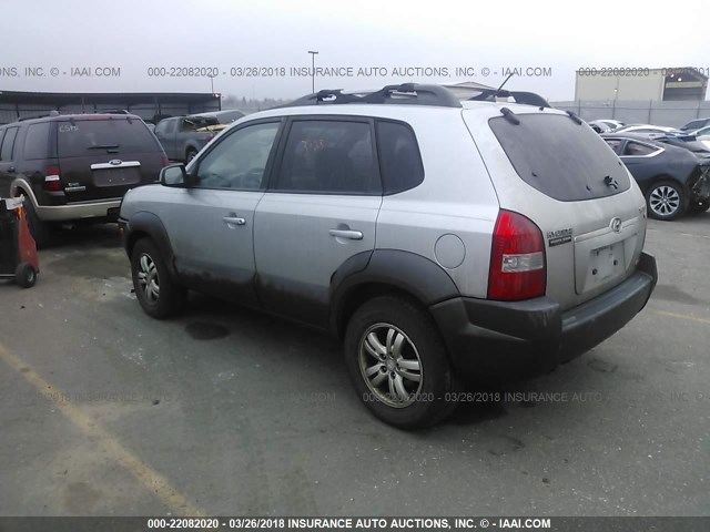 KM8JN72D17U583448 - 2007 HYUNDAI TUCSON SE/LIMITED SILVER photo 3