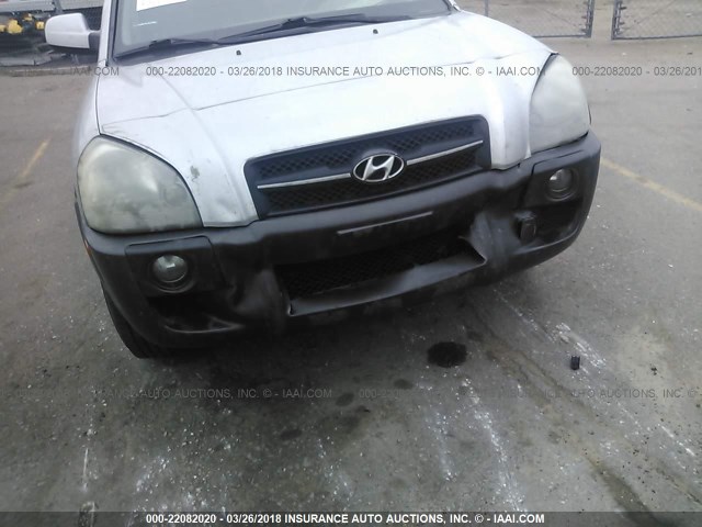 KM8JN72D17U583448 - 2007 HYUNDAI TUCSON SE/LIMITED SILVER photo 6