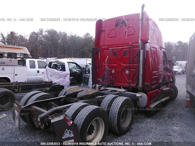 1FUJGLDR0BSAT0645 - 2011 FREIGHTLINER CASCADIA 125  RED photo 4