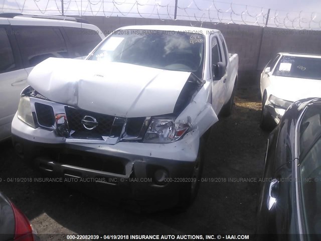 1N6BD0CT7BC415284 - 2011 NISSAN FRONTIER S/SV WHITE photo 2