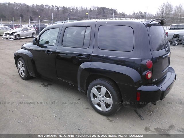 3GNDA13D88S528481 - 2008 CHEVROLET HHR LS BLACK photo 3
