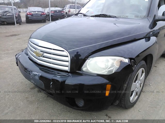 3GNDA13D88S528481 - 2008 CHEVROLET HHR LS BLACK photo 6