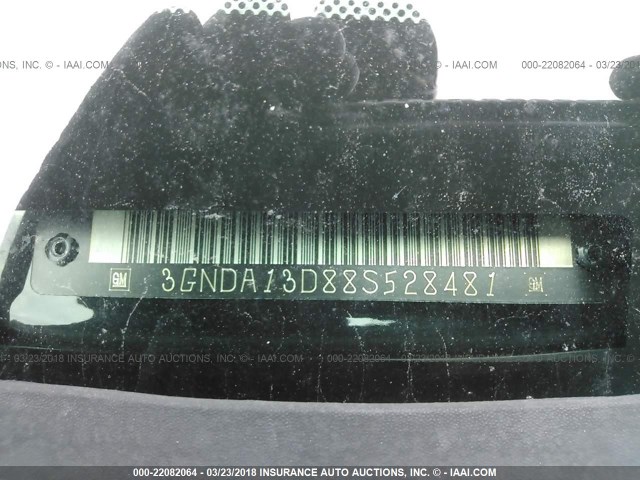 3GNDA13D88S528481 - 2008 CHEVROLET HHR LS BLACK photo 9