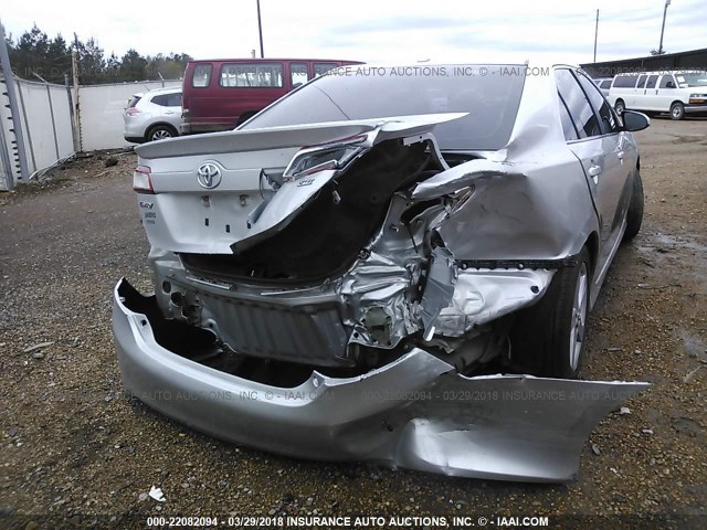 4T1BF1FK2CU503527 - 2012 TOYOTA CAMRY SE/LE/XLE SILVER photo 6