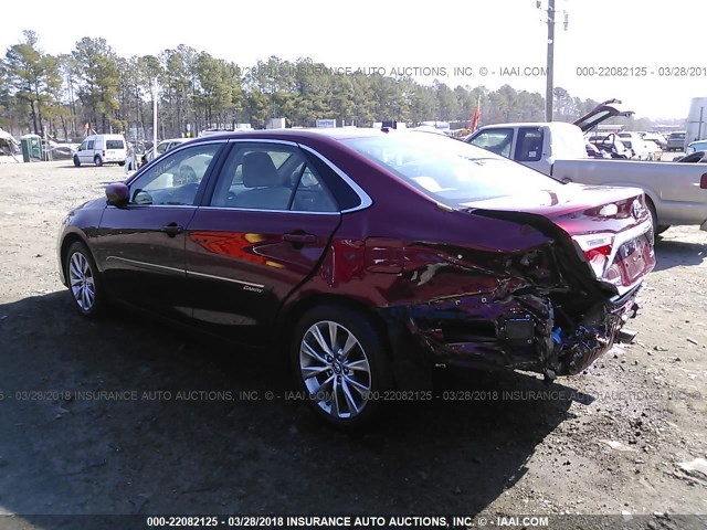 4T1BK1FK7HU581210 - 2017 TOYOTA CAMRY XSE/XLE Qırmızı foto 3