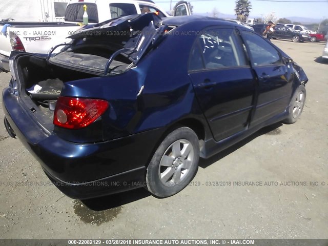 1NXBR32E66Z588492 - 2006 TOYOTA COROLLA CE/LE/S BLUE photo 4