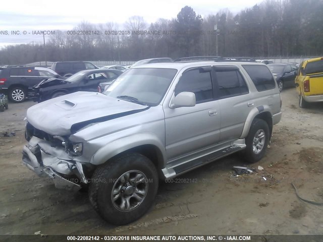 JT3GN86R910198846 - 2001 TOYOTA 4RUNNER SR5 SILVER photo 2