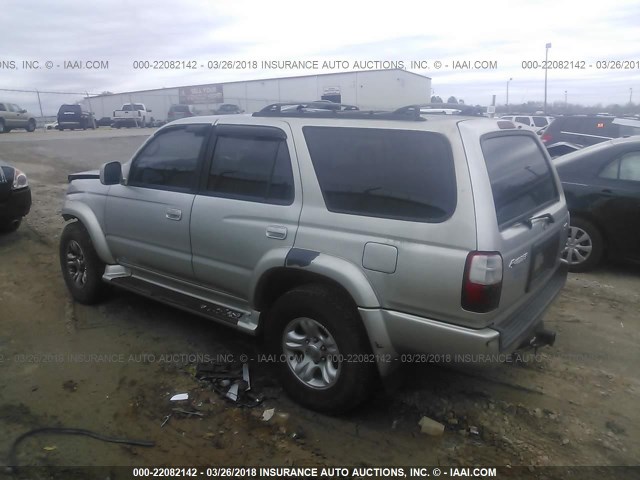 JT3GN86R910198846 - 2001 TOYOTA 4RUNNER SR5 SILVER photo 3