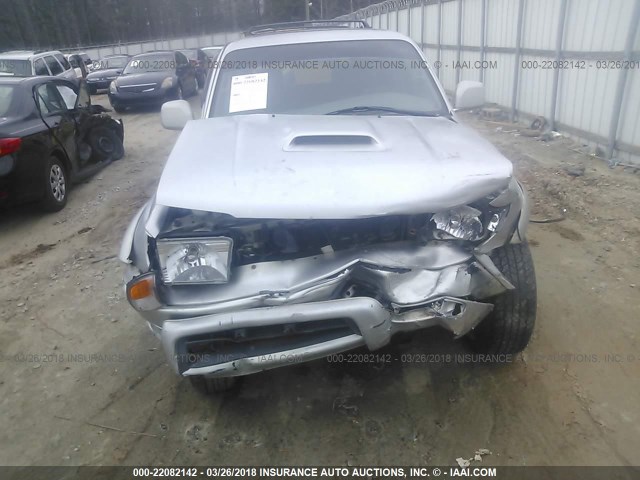 JT3GN86R910198846 - 2001 TOYOTA 4RUNNER SR5 SILVER photo 6