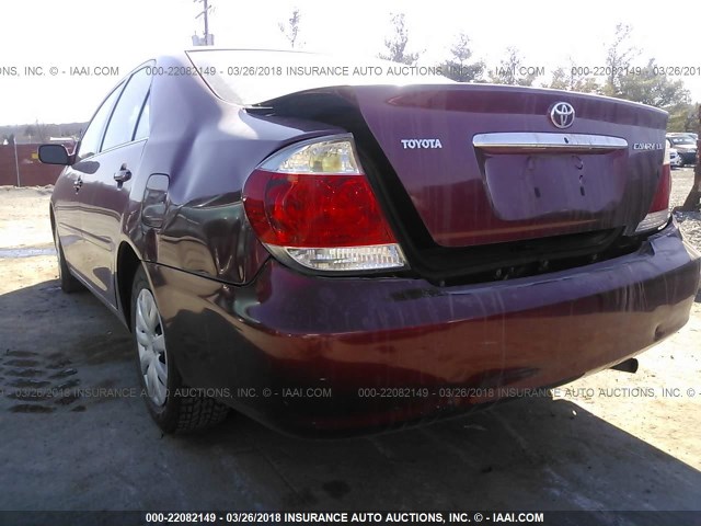 4T1BE30K95U075143 - 2005 TOYOTA CAMRY LE/XLE/SE BLACK photo 6