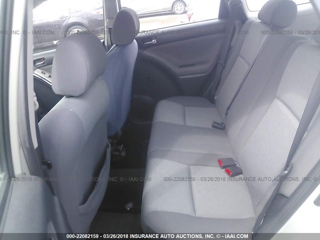 2T1KR32E93C129681 - 2003 TOYOTA COROLLA MATRIX XR SILVER photo 8