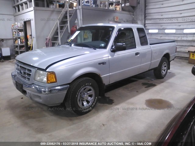 1FTYR14U91TA61665 - 2001 FORD RANGER SUPER CAB SILVER photo 2