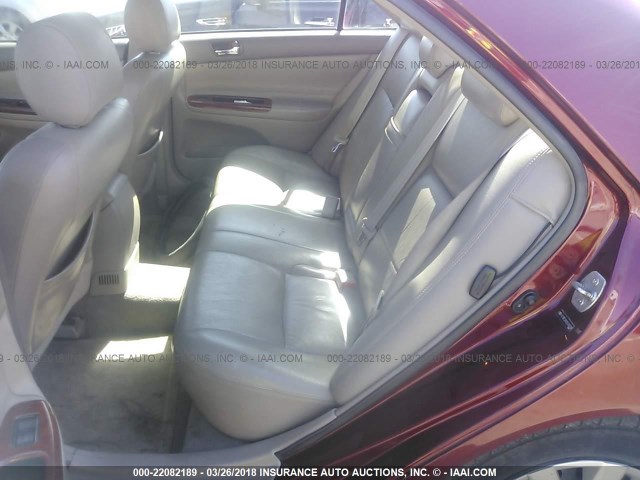 4T1BE32K95U102208 - 2005 TOYOTA CAMRY LE/XLE/SE RED photo 8