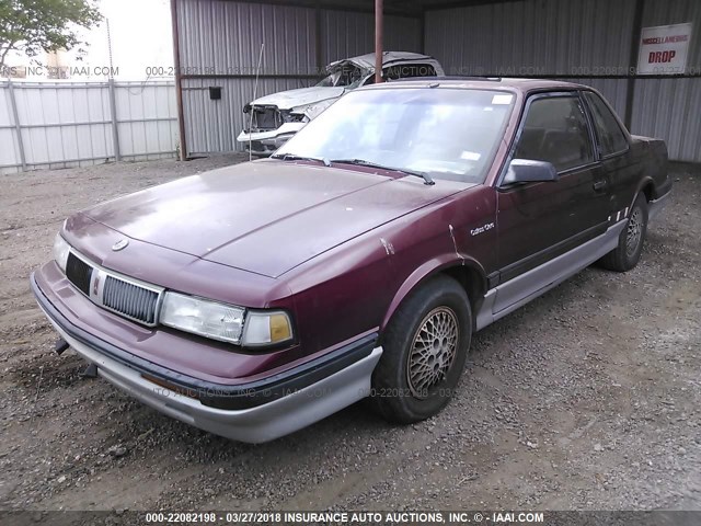 2G3AS11N5K2343239 - 1989 OLDSMOBILE CUTLASS CIERA INTERNATIONAL SERIES BURGUNDY photo 2