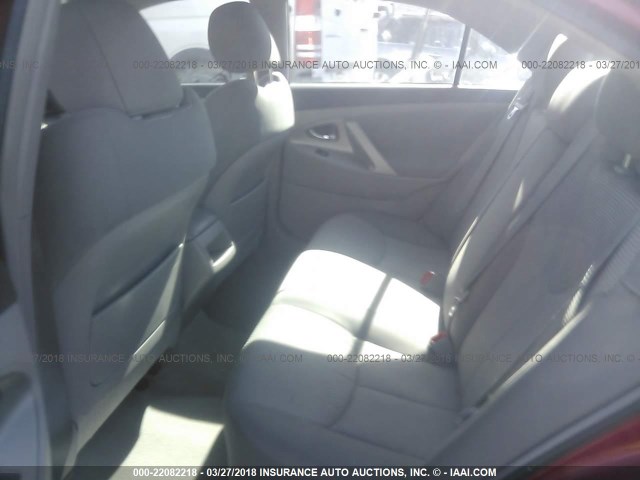 4T1BF3EK3BU750342 - 2011 TOYOTA CAMRY SE/LE/XLE RED photo 8