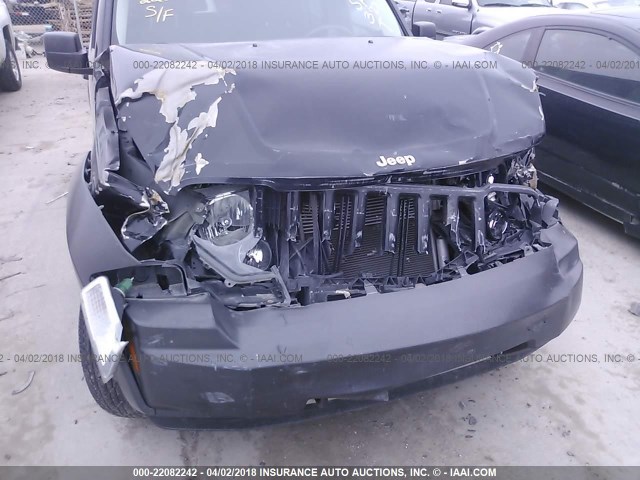 1J4PN3GK3AW151643 - 2010 JEEP LIBERTY RENEGADE BLACK photo 6