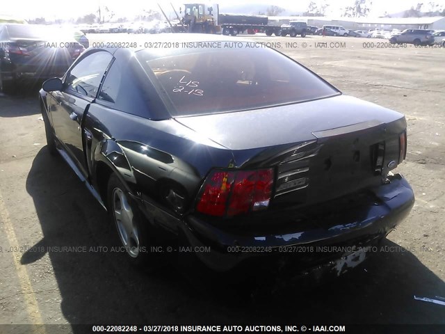 1FAFP40494F117469 - 2004 FORD MUSTANG BLACK photo 3