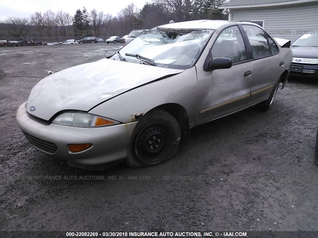 1G1JF5248T7260487 - 1996 CHEVROLET CAVALIER LS GOLD photo 2