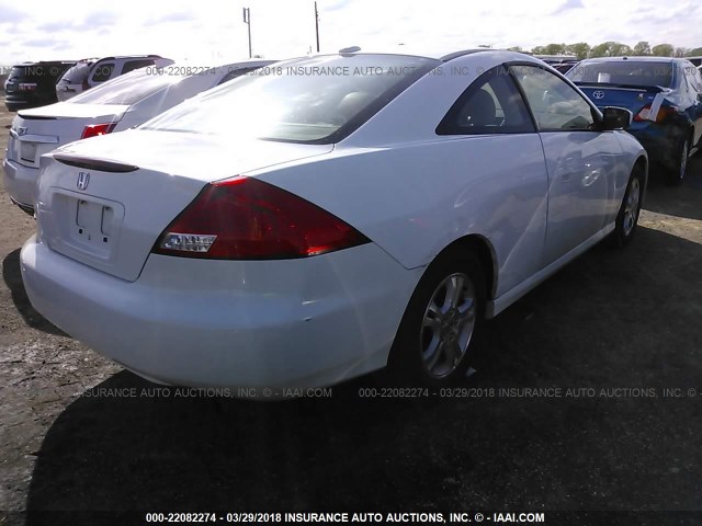 1HGCM72636A005709 - 2006 HONDA ACCORD EX WHITE photo 4