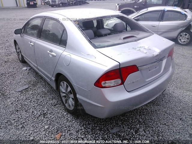2HGFA1F98AH504684 - 2010 HONDA CIVIC EXL ვერცხლისფერი ფოტო 3