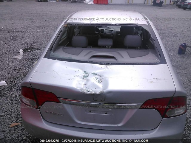 2HGFA1F98AH504684 - 2010 HONDA CIVIC EXL ვერცხლისფერი ფოტო 6