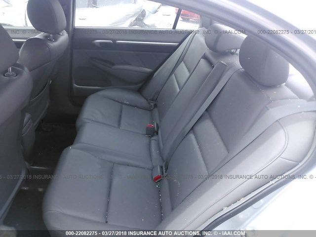 2HGFA1F98AH504684 - 2010 HONDA CIVIC EXL ვერცხლისფერი ფოტო 8