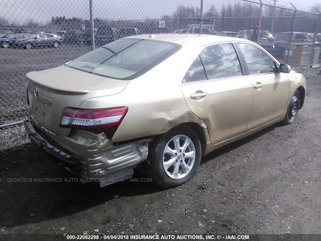 4T1BF3EK9BU204192 - 2011 TOYOTA CAMRY SE/LE/XLE TAN photo 4