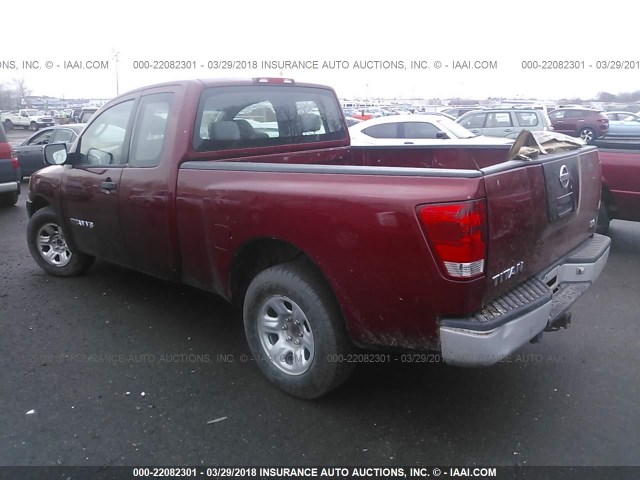 1N6BA06A86N567166 - 2006 NISSAN TITAN XE/SE/LE RED photo 3