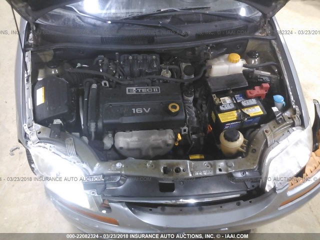 KL1TD66607B786596 - 2007 CHEVROLET AVEO LS 灰色 照片 10