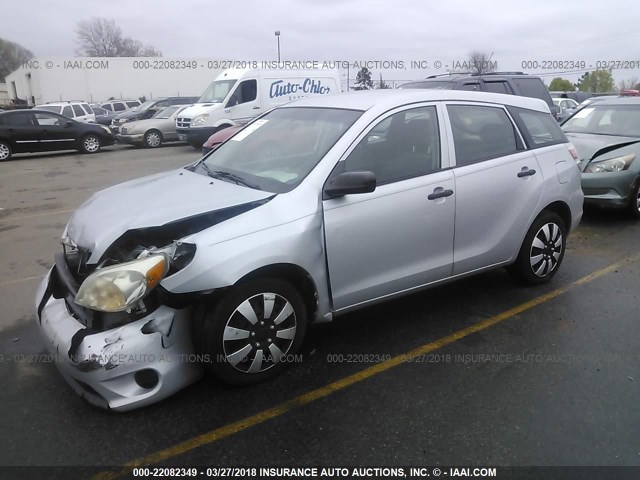 2T1KR32E58C718167 - 2008 TOYOTA COROLLA MATRIX XR SILVER photo 2