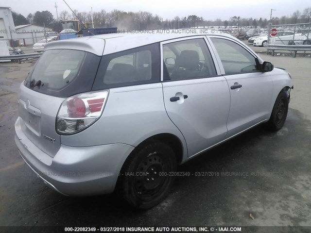 2T1KR32E58C718167 - 2008 TOYOTA COROLLA MATRIX XR SILVER photo 4