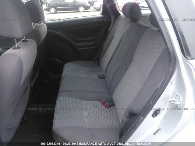 2T1KR32E58C718167 - 2008 TOYOTA COROLLA MATRIX XR SILVER photo 8